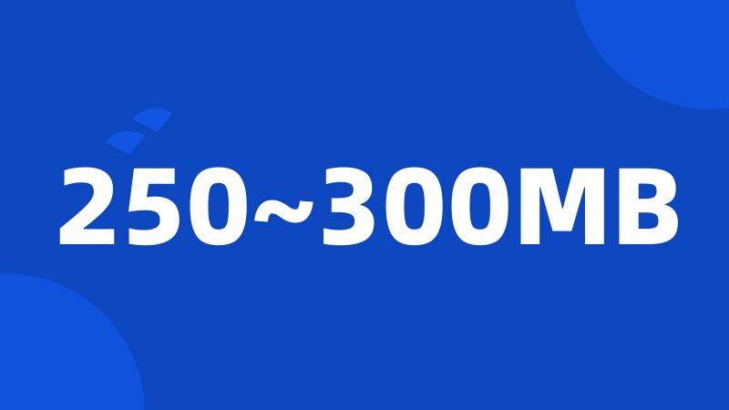 250~300MB
