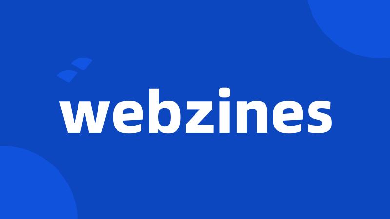 webzines