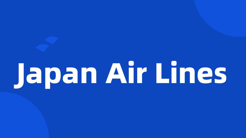 Japan Air Lines