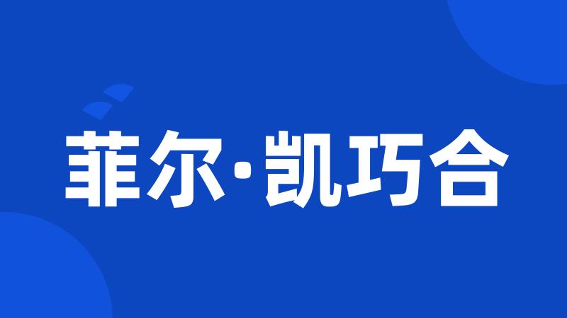 菲尔·凯巧合