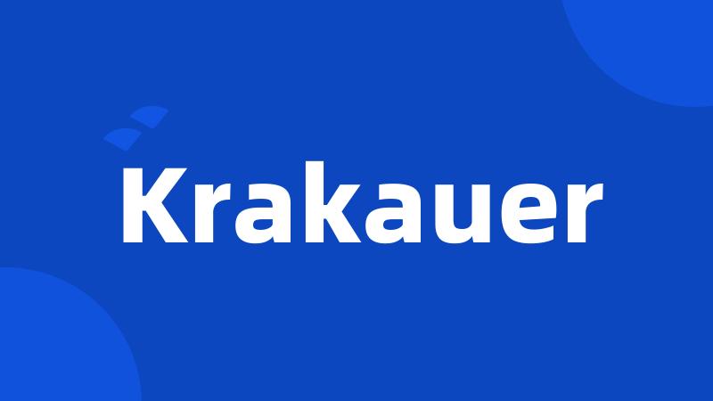 Krakauer