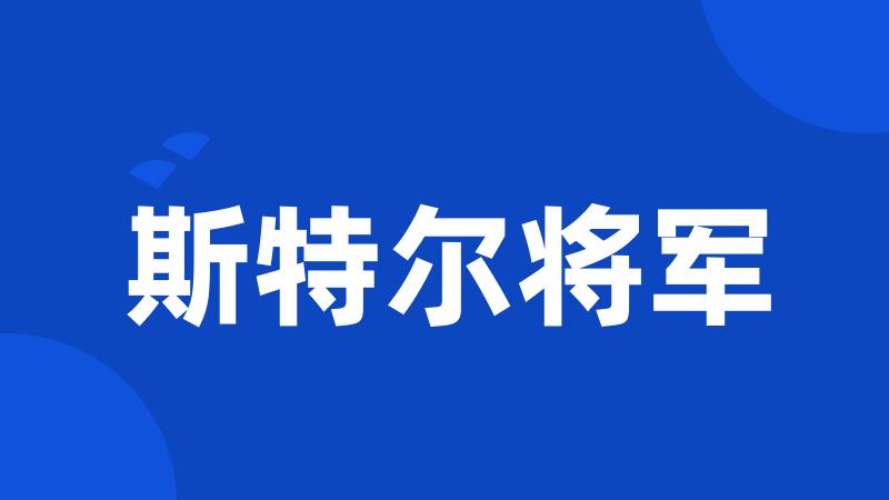 斯特尔将军