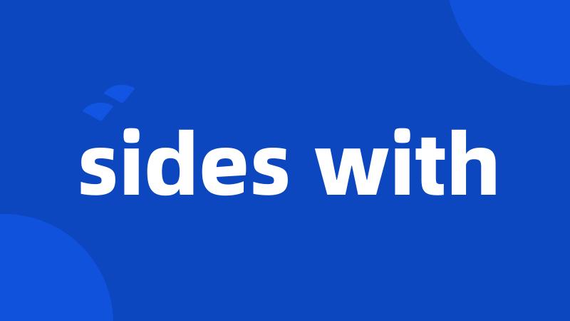 sides with