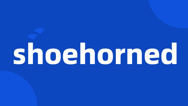 shoehorned