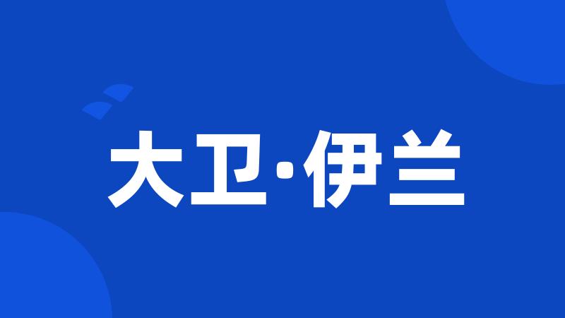 大卫·伊兰