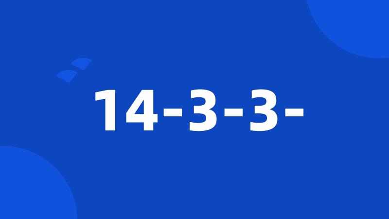 14-3-3-