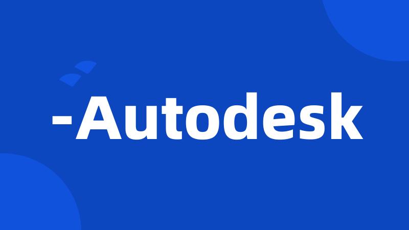 -Autodesk