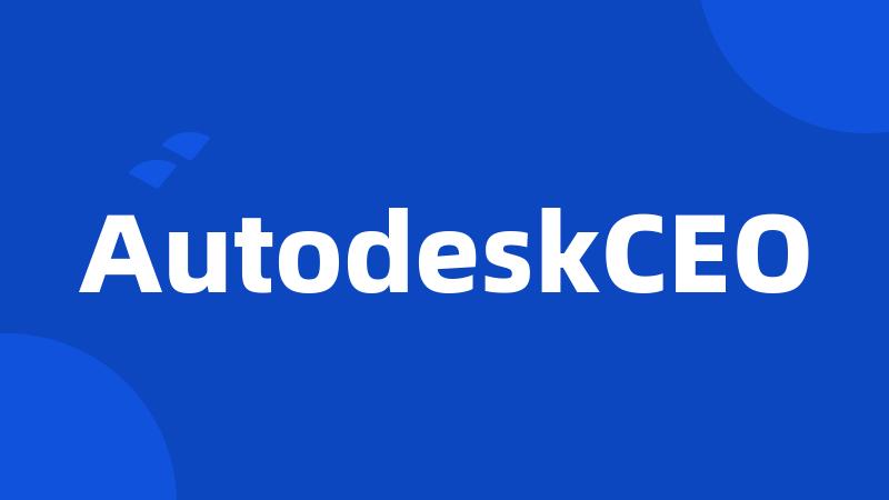 AutodeskCEO