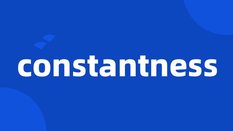 constantness