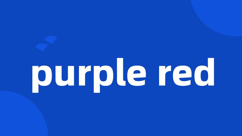 purple red