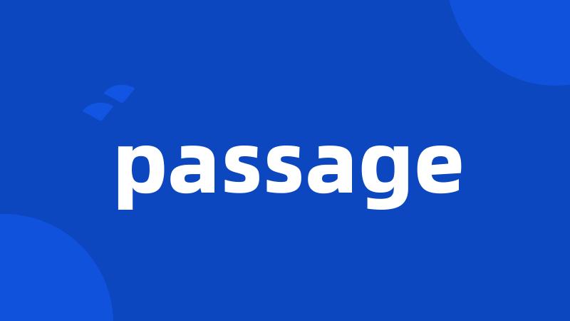 passage