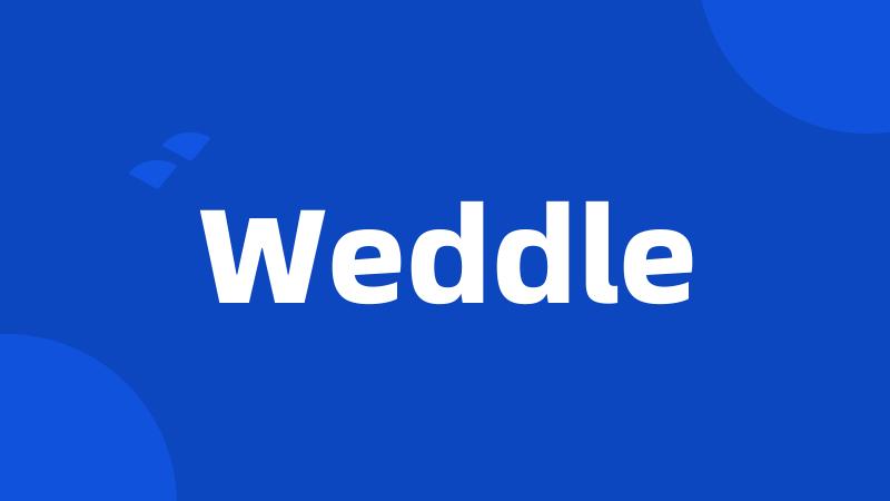 Weddle