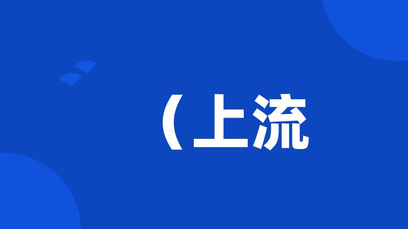 (上流