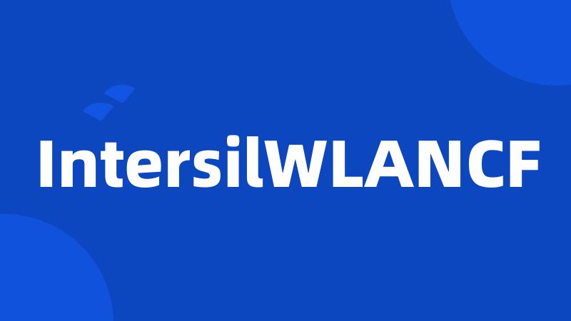 IntersilWLANCF