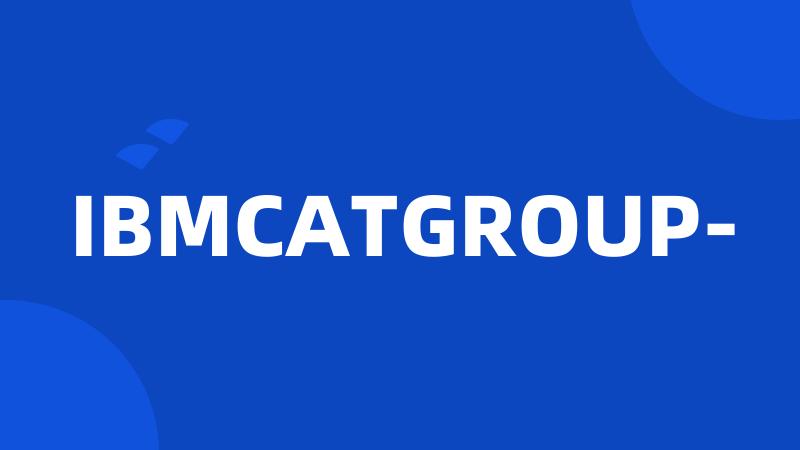 IBMCATGROUP-