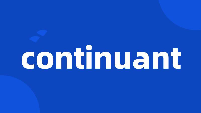 continuant