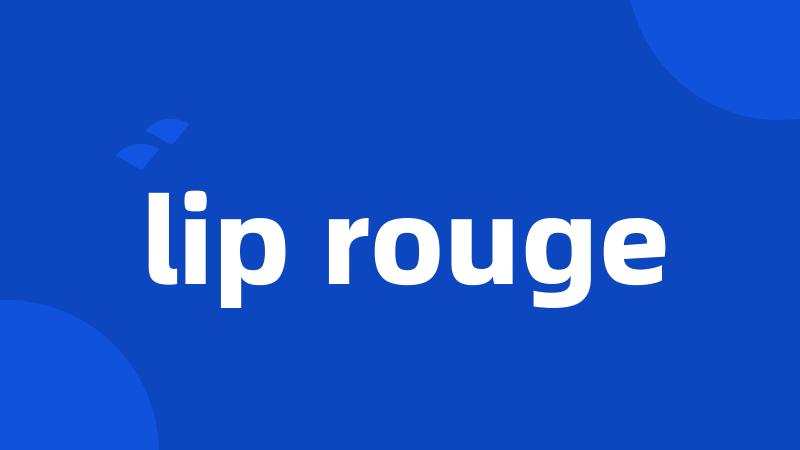 lip rouge