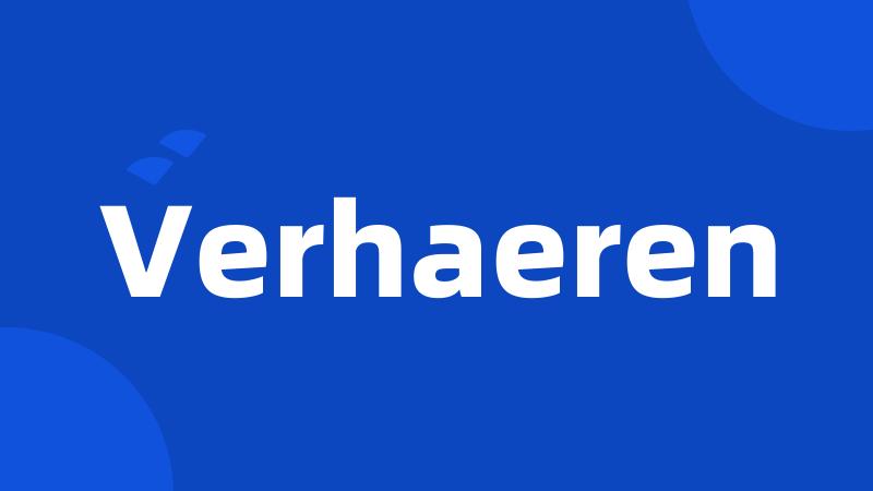 Verhaeren