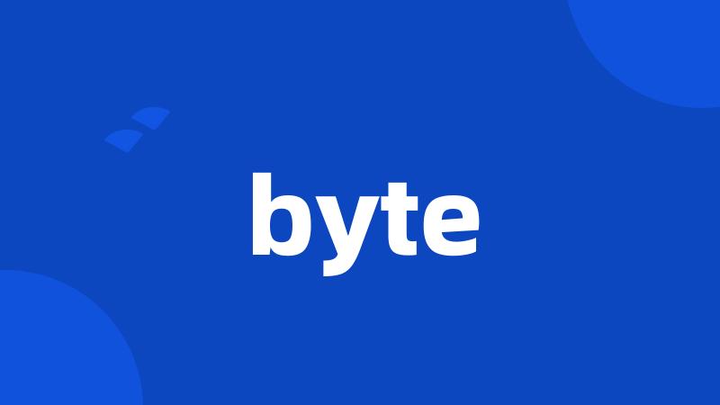 byte