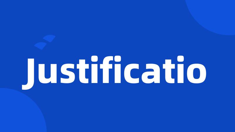 Justificatio