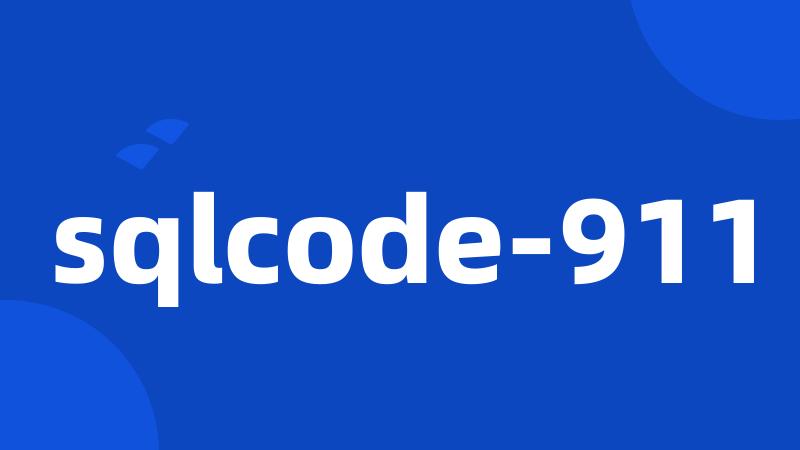sqlcode-911