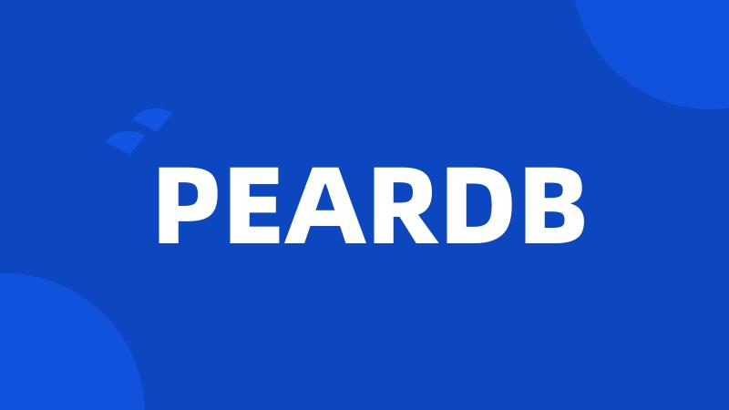 PEARDB