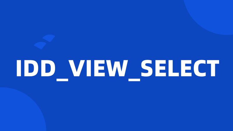 IDD_VIEW_SELECT