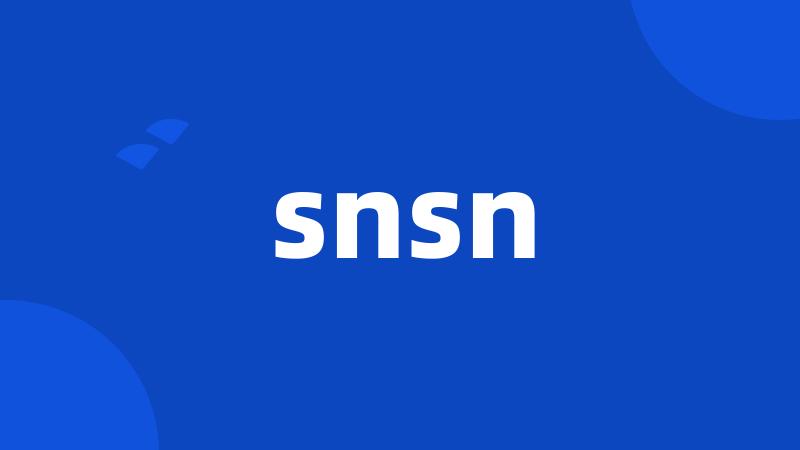 snsn