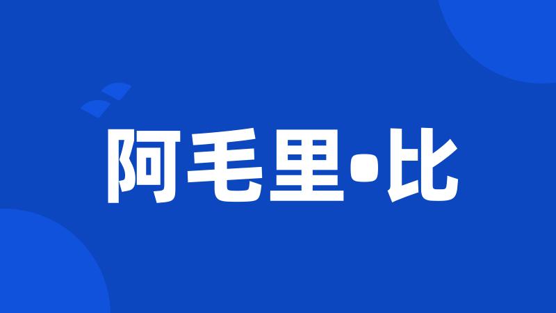 阿毛里•比