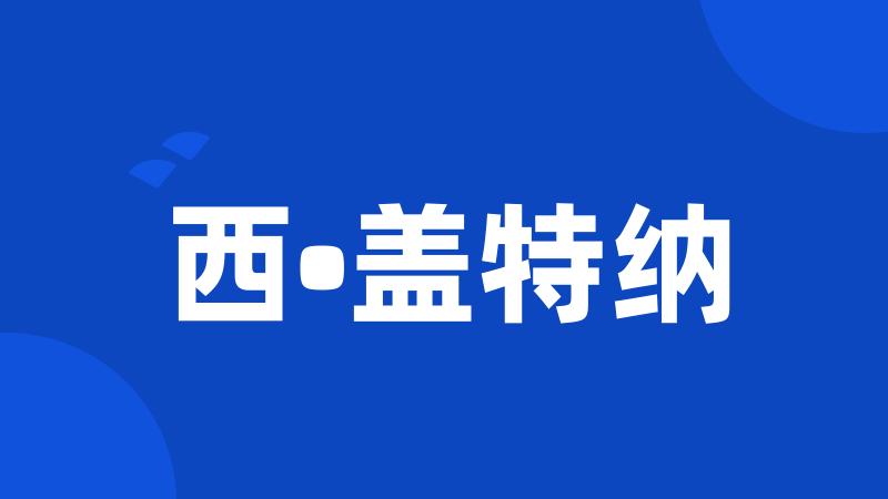 西•盖特纳