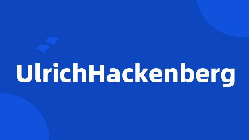 UlrichHackenberg