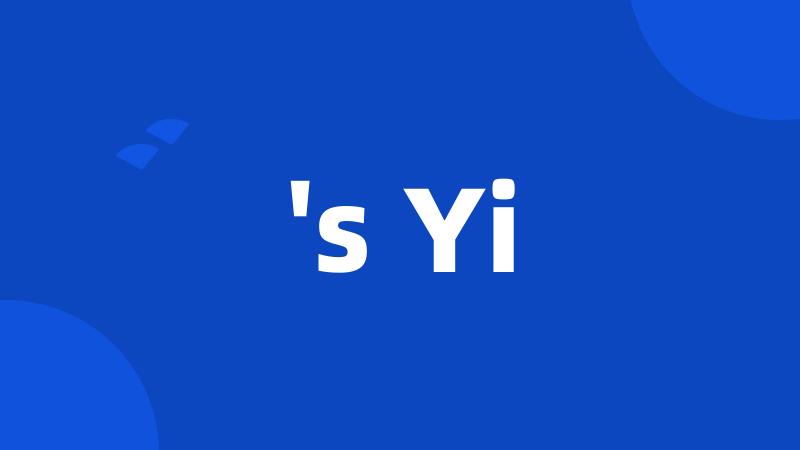 's Yi