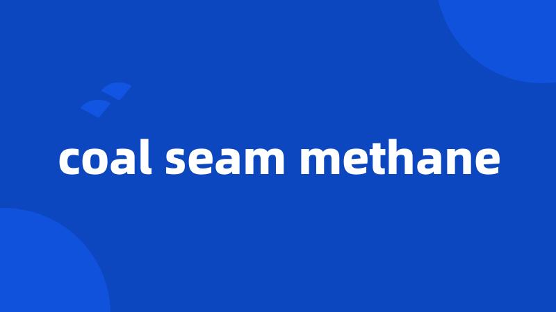 coal seam methane