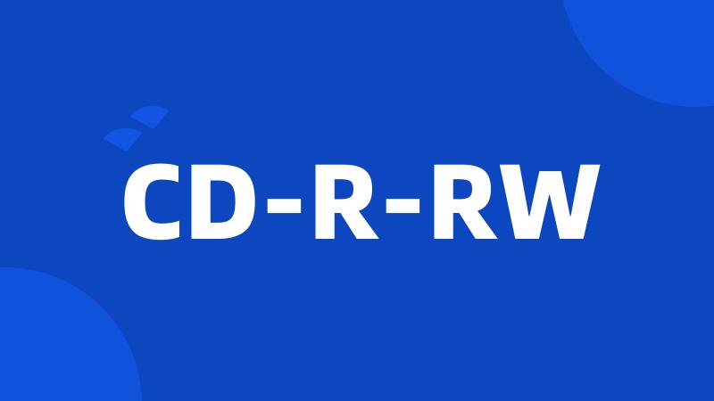 CD-R-RW