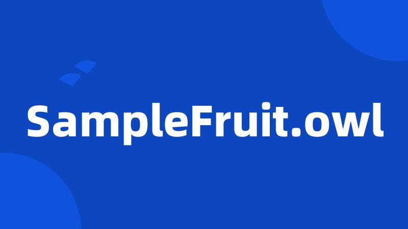 SampleFruit.owl