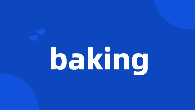 baking