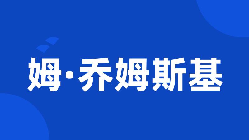 姆·乔姆斯基