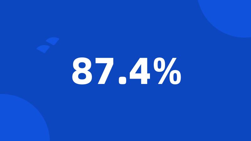 87.4%