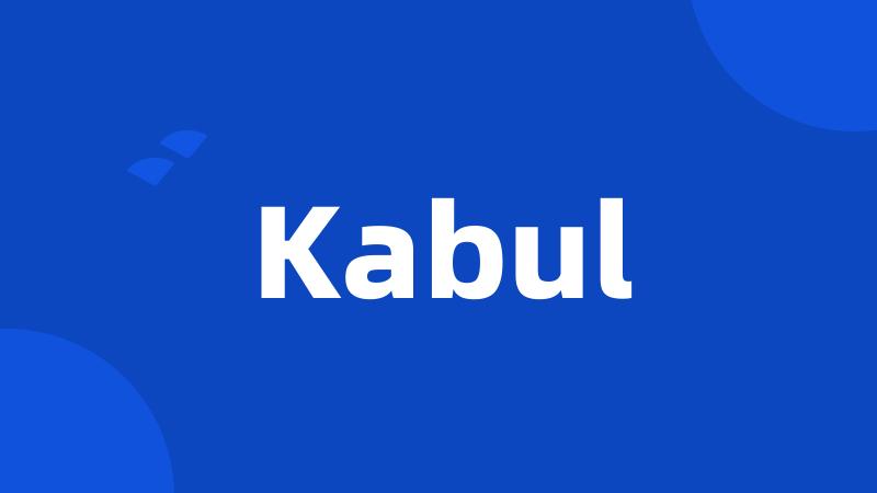 Kabul