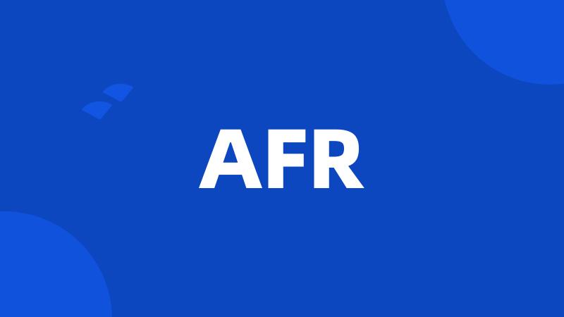 AFR