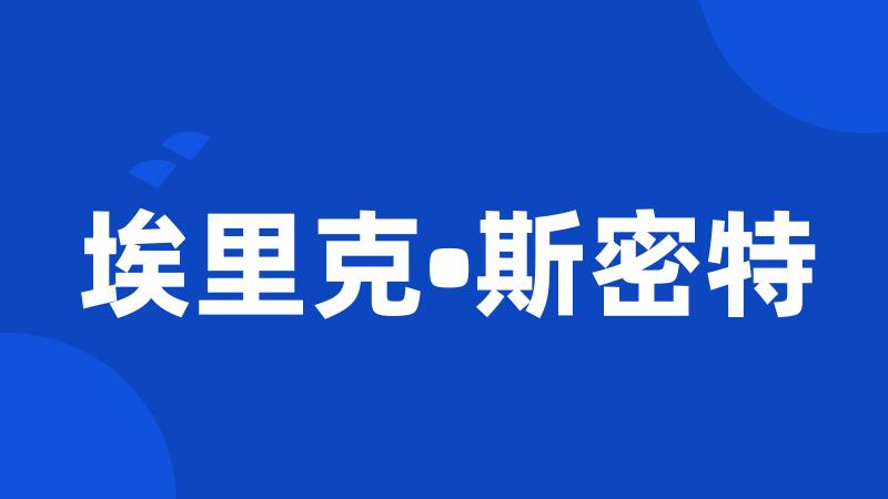 埃里克•斯密特