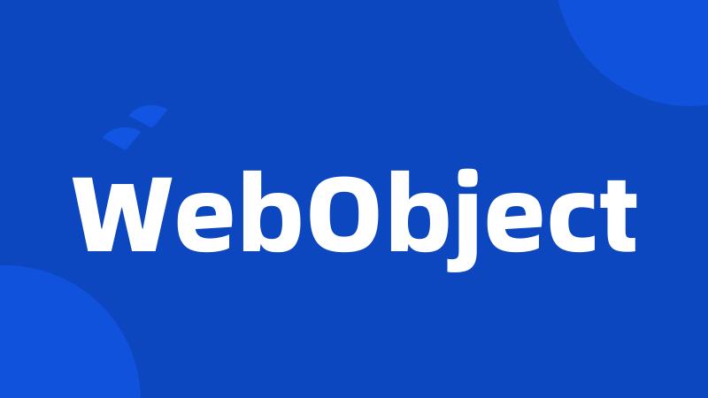 WebObject