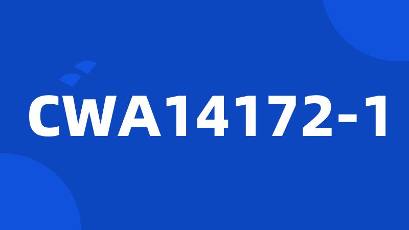 CWA14172-1