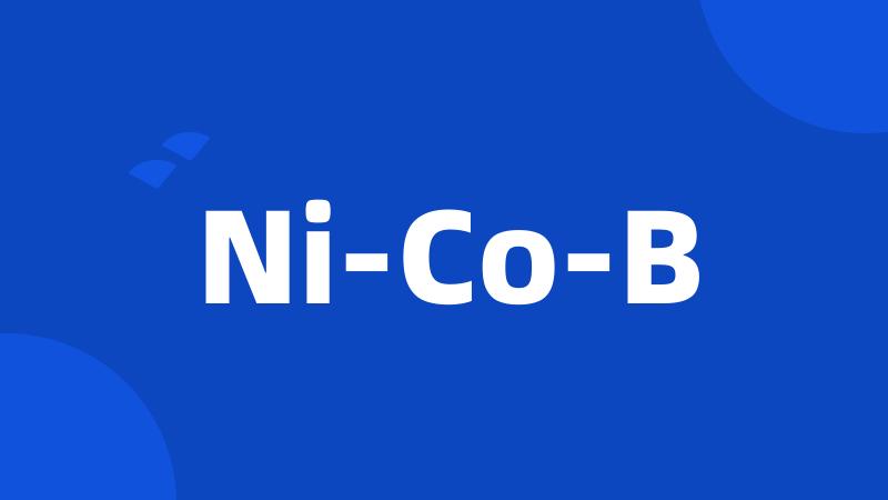 Ni-Co-B