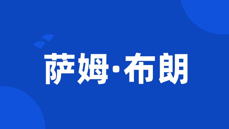 萨姆·布朗