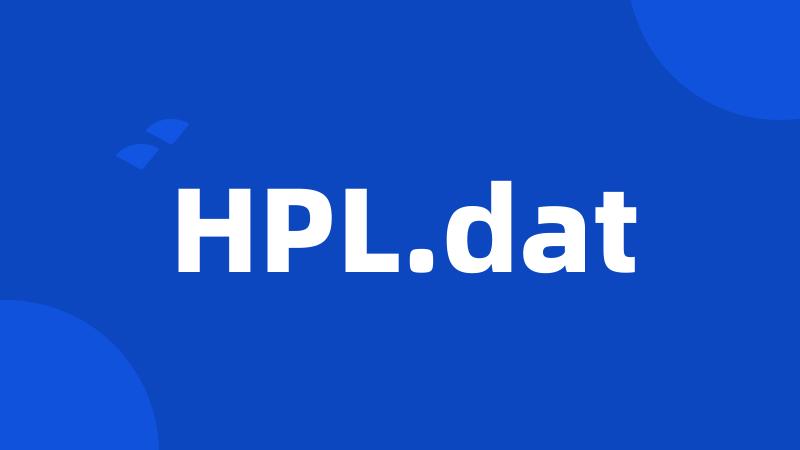 HPL.dat