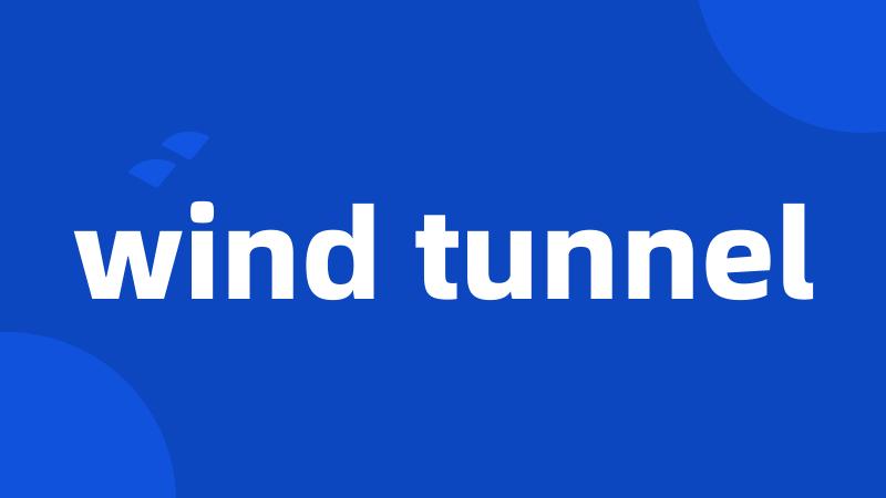 wind tunnel