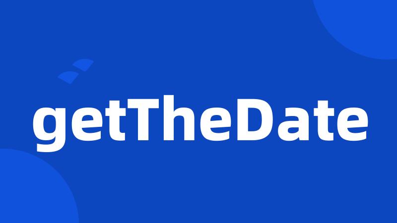 getTheDate