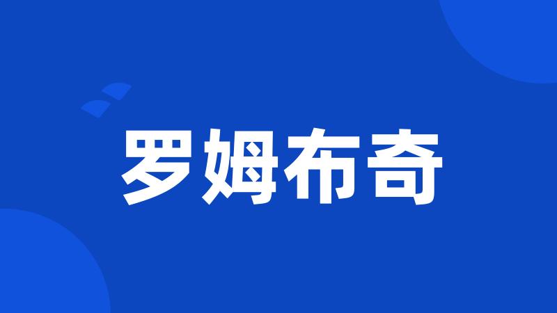 罗姆布奇