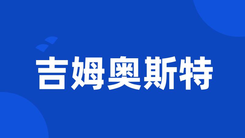 吉姆奥斯特